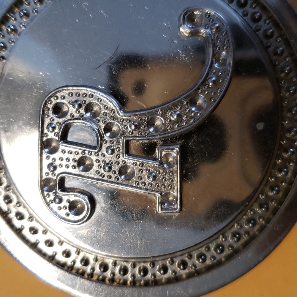 Silver "R" Initial Spinning Belt Buckle - Picture 6 of 8
